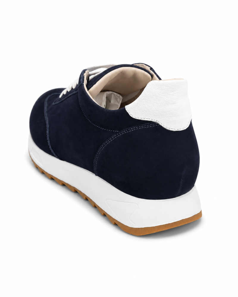 Zenti Albo Navy calzado elevador para hombre con elevación interna de 6 cm
