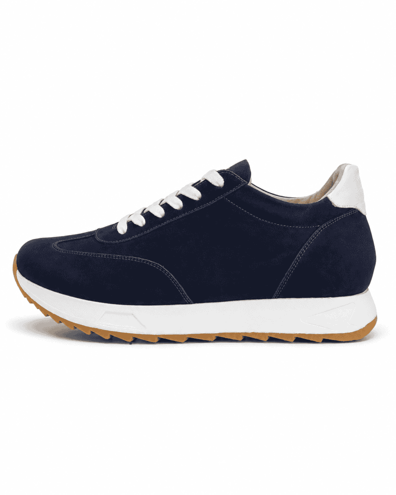 Zenti Albo Navy calzado elevador para hombre con elevación interna de 6 cm