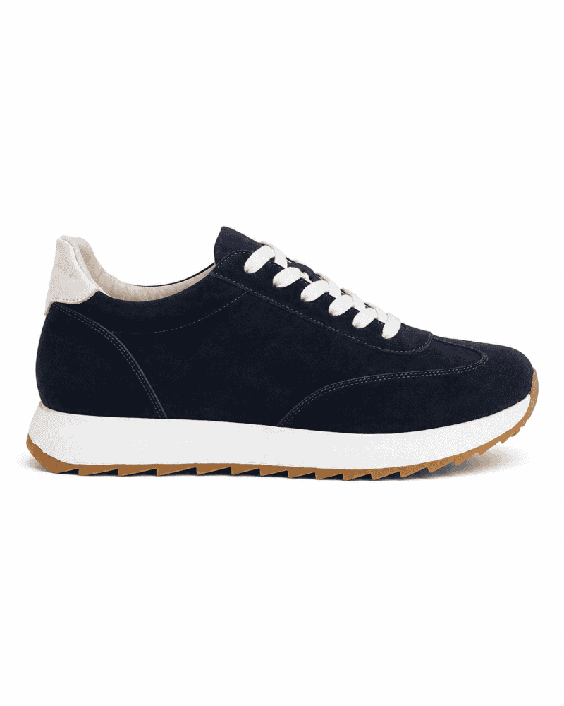 Zenti Albo Navy calzado elevador para hombre con elevación interna de 6 cm