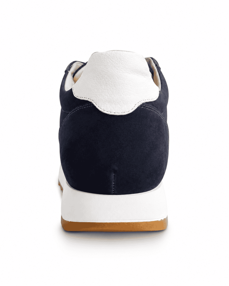 Zenti Albo Navy calzado elevador para hombre con elevación interna de 6 cm